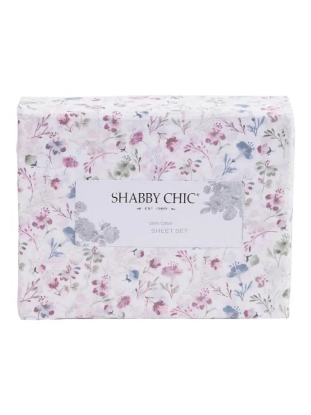 SHABBY CHIC Cotton Misty Botanical Sheet Set